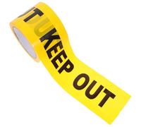 Toyvian Non-adhesive Warning Tape for Safety Use, Yellow Pe Material Caution Tape Roll Suitable for Occasions and Crime Scene Keep out Barrier