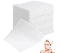 Toyvian Non-Woven Makeup Remover Pads 100 Pack 3.94X3.94 Inch Soft Face Cleaner Pads Cotton-Free for Gentle Daily Skincare and Effective Makeup Removal