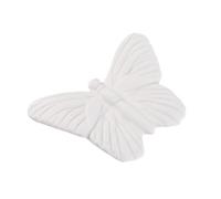 Toyvian Nordic White Ceramic Butterfly Wall Hanging Decor Sculpture Crafts for Living Bedroom Office Garden Indoor Outdoor Decorative Art