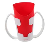 Toyvian Nosey Cup Adaptive Drinking Cup with U-Shaped Cutout and Handles for Elderly, Drop-Resistant Pp Material Supportive Drinking Aid for Those with Swallowing Difficulties