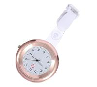 Toyvian Nurse Watch Clip-on Aluminium Alloy Simple Style Silver Nursing Pocket Watch Accurate Timing for Hospitals Medical Fields