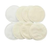 Toyvian Nursing Pads Waterproof TPU Washable Bamboo Reusable Leakproof 8Pcs with and Microfiber Material Comfortable and Eco-Friendly for Mothers Breastfeeding