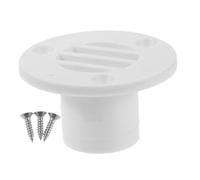 Toyvian Nylon Boat Deck Drain Plug White Antibackflow Valve Lightweight Scupper for Yacht Kayak Easy Installation Floor Drain Cover