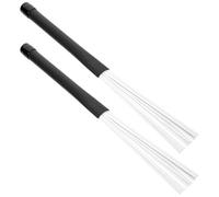 Toyvian Nylon Drum Brush Telescopic for Jazz Drum Accessories White Practical Percussion Brush for Drummers