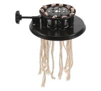 Toyvian Oil Lamp Wick Holder Replacement for Kerosene Stove and Oil Lamp, Stable Ignition with Time-saving Assembly, Black Iron and Cotton Material, for Outdoor Use and Boat Lighting