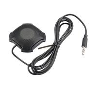 Toyvian Omnidirectional Computer Microphone with High Fidelity and Effective Pickup to 3 Meters, Polyethylene Material Desktop Microphone for Team Calls in Small and Medium Work Areas