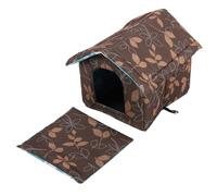 Toyvian Outdoor Cat House Detachable Insulated Cattery for Cats and Kittens Sleeping Nest for Rain and