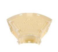 Toyvian Outdoor Concrete Mold Fan Shape Lotus Bird Design, Plastic Cement Casting Mould for Garden Column Topper, Sturdy Decorative Cement Mold for Patio Landscaping