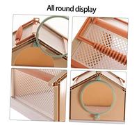 Toyvian Outdoor Insect Observation Cage Plastic Collection Box for Breathable Mesh Design for Nature Exploration School Experiments Camping and Bug Catching Activities