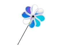 Toyvian Outdoor Reflective Bird Deterrent Windmill Height Color-changing Eight-blade Kinetic Device for Gardens Farms Railways and Easy to Use