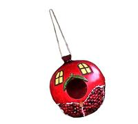 Toyvian Outdoor Resin Birdhouse Garden Stakes Pomegranate Nest Bird Nesting House