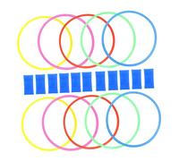 Toyvian Outdoor Toss Ring Game for Bright Agility Rings with Beanbag Parent Interactive for Hand Eye Coordination Suitable for Birthday and Family Parties Random Color