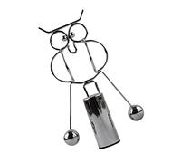 Toyvian Owl Balance Ball Desktop Ornament Decompressive Swing for Office Home Decor Unique Iron Art Craft for Friends Stress Relief Physics Demonstration