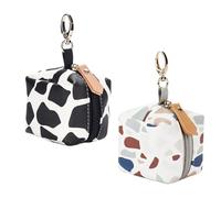 Toyvian Pacifier Storage Bag 2Pcs Waterproof Pacifier Containers with Hanging Loop for Travel