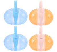 Toyvian Pacifier Storage Boxes to Keep Made of Sturdy Pp Material 4 Sets with Smooth Surface and Easy Open Close Design, Portable Pacifier Holder Suitable for Outdoor and Handbag Use
