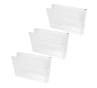 Toyvian Pack of 3 Tape Cassette Case Cassette Box Vintage Storage Cuvette Glass Recorder Holder PP Transparent for Home Protection and Damage Collectors and DIY
