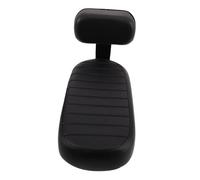 Toyvian Padded Bike Seat Rear Mounted with Secure Backrest for Safety Fit Cushion for Electric and Mountain Bikes Shock-absorbing Upholstered Seat Pad in Black