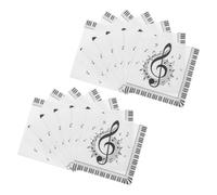Toyvian Paper Napkins Tableware Supplies High Absorbency for Dessert Party White 60pcs Disposable Paper Napkins with Music Notes Design Artistic and Decorative and Postconcert Snacks