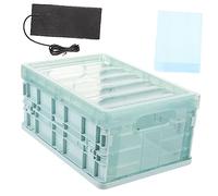 Toyvian Parrot Egg Incubator Brooder Box with Heated Pad, Plastic Small Size Nesting Brooder for Hand-raising Birds, Constant Temperature Incubation Equipment for Parrot Chicks