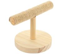 Toyvian Parrot Perch Platform Bird Training Practical Sturdy Wooden Stand with Creative Appearance and Fine Workmanship for Indoor Home Bird Cage Small Parrots