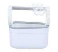 Toyvian Parrot Training Perch Stand for Parakeet and Cockatiel with Spacious Design and Effortless Cleaning, Plastic Bird Training Stand with Detachable Feeder and Collection Tray