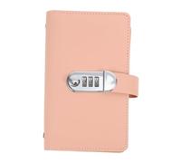 Toyvian Password Lock Savings Organizer Book for Cash and Documents Double Sided Slots for Capacity Secure Budget Binder for Money Saving Challenge and Financial Management Pink