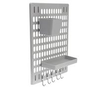 Toyvian Pegboard Wall Organizer Peg Board Shelf Ps Wall-mounted Space-saving Multi-functional for Small Items Photo Albums Bedroom Kitchen