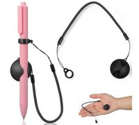 Toyvian Pen Lanyard, 2pcs Retractable Stylus Pen Leash with Ring, Anti-Lost Tablet Pencil Straps Tether Rope for Tablets, Writing Boards