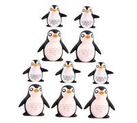Toyvian Penguin Decor Set Miniature Resin Penguins Adorable Mini Figurines for Micro Landscape Home
