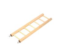 Toyvian Pet Climbing Ladder Wooden Six for Parrots Birds Hamsters Squirrels Small Animal Playground and Resting Accessory