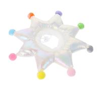 Toyvian Pet Collar Soft Polyester Protective Cat Neck Cone Anti-bite Anti-lick White Large for Post-surgery Healing