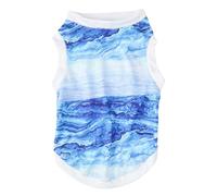 Toyvian Pet Cooling Vest for Dogs Small, Lightweight Blue Fabric with Super-absorbent Cooling Feature, Breathable and Practical for Hot Summer Days