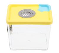 Toyvian Pet Feeding Case Reptile Breeding Box Breathable Hole Convenient Plastic Simple Shape Box for Reptile Enclosure Suitable for Crickets Random Color