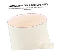 Toyvian Pet Hanging Water Dispenser Ivory White for Cats Dogs Rabbit Non Slip Nozzle Automatic Water Feeder Bottle for Cage Travel