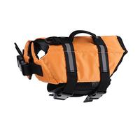 Toyvian Pet Life Jacket Buoyancy Preserver Orange Xs Ripstop Material Safety Vest for Small Dogs Puppy Water Rescue Vest