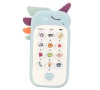 Toyvian Phone Musical Early Education for Interactive Teething Phone Safe Bite Resistant Non Battery Design Engaging Sound Effects for Hearing Protection for Hand Coordination Development