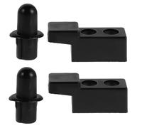 Toyvian Piano Door Holder Pin Easy-to-install 2pcs Black Plastic Clips Top Lid Support for Upright and Grand Piano Repair Suitable for School and Home Use