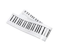 Toyvian Piano Keyboard Guide Paper 88 Key Simulation Paper for Beginners Waterproof Double-Sided Practice Aid for Teaching Learning and Keyboard/Piano Reference 48.82 X 7.48 in