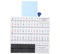 Toyvian Piano Stickers Keyboard Stickers Key Labels Colorful Notes Removable for 88/76/61/54/37 Keys PVC Beginner Guide for Electronic Piano