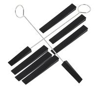 Toyvian Piano Tuning Kit 6pcs Set with 2 Mute Forks and 4 Long Mute Strips for Easy Tuning and Reliable Repairs