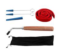 Toyvian Piano Tuning Kit with Hammer Handle, Mute Strip Tool Set, Metal and Wood, L-shape Design for Piano Tuning Work and Repairs