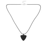 Toyvian Pick a Guitarists for Holder Necklace Silicone Triangular with Design and Black Colour, Featuring Storage Decorative Functions, a Hanging Guitar Pick Pendant