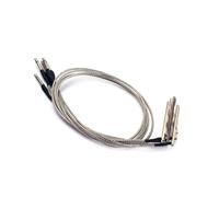 Toyvian Piezo Pickup Rod Bars Easy to Mount 5 Pcs Passive Bridge Pickup with 2.5mm Plug Diameter and Can be Cut Shorter for 3 String Instruments for Cigar Box Guitar and Acoustic Guitar