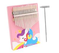 Toyvian Pink Cartoon Horse Kalimba Thumb Piano for Painted Wooden Finger Piano Beginner-friendly Musical Instrument to Inspire Creativity and Skill Development