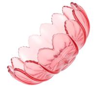 Toyvian Pink Glass Table Lampshade with Pumpkin Shape, Frosted Surface, Quick Installation, Scandinavian and Japanese Style, for Bedside or Kitchen Lighting