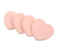 Toyvian Pink Heart-shaped Self-adhesive Note Pads with Double-sided Writable Paper, Repositionable and Convenient Storage, for School and Library Use by Students and Office Workers