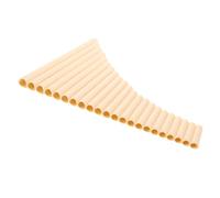 Toyvian Pipe Pan Flute Traditional Wind Instrument for Left Right Handed Players Ivory White Finish Professional Sound for Folk Music Education and Stage Performances