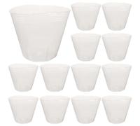 Toyvian Plant Pot Liners 10Pcs Plastic Drainage Inserts for Flower Pots Suitable for Balcony and Garden Planting