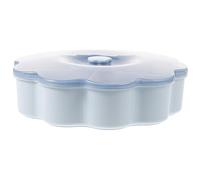 Toyvian Plastic Candy Box Snack Case 5-slots Compartment Areas Design Plastic Wear Resistance Classifying Snacks for Nuts at Parties Or Keeping Your Desktop Clean and Tidy