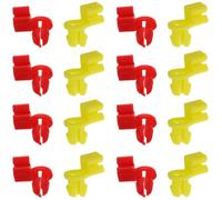 Toyvian Plastic Door Lock Rod Clips 4mm 50 Sets with Easy Installation with Snug and Secure Fit for Car and Tailgate Latch Rods Suitable for Suv and Truck Door Handle Retainer Replacement